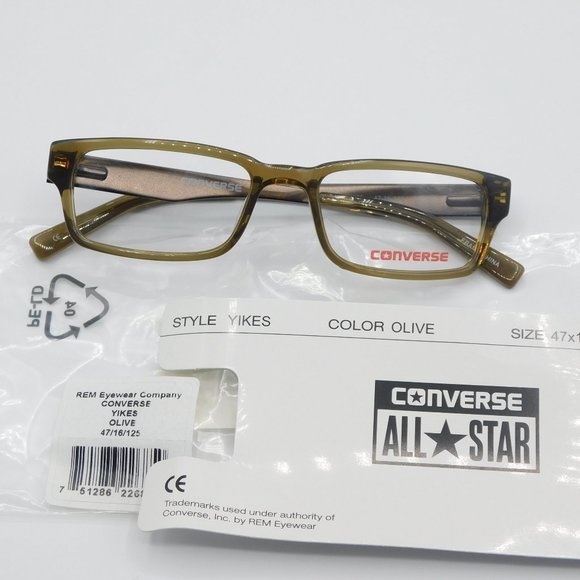 BRAND NEW CONVERSE EYEGLASSES FRAME YIKES OLIVE UNISEX KIDS  47-16-125 R… - Picture 9 of 9
